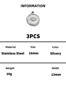 Stainless Steel 18K Gold Plated Embossed Multi‑Pattern Disc Pendants,Tarnish Resistant Waterproof DIY Jewelry Making Charms For Bracelets Necklaces - Multiple Styles - View 16