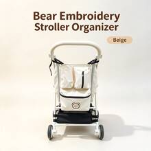 Multifunctional Portable Stroller Hanging Bag Wear Resistant Large Capacity Multi Compartment Storage Organizer For Baby Travel Essentials 1PC - Multicolor - View 6
