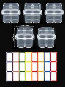 3ml Storage Plastic Box, Ultra Mini Peptide Travel Storage Box, Refrigerator - Each Storage Box Has 2 Compartments, Pocket Size, Can Hold 3ml Medication Bottles, Convenient To Carry, Store Insulin And Peptide Medications Anytime Anywhere (Inner Bottle Not Included) - Multicolor - View 15