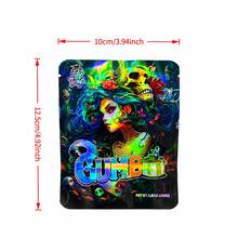 20/50/100PCS Holographic Resealable Mylar Bags, Smell Proof Ziplock Packaging Pouches With Graphic Print For Small Items - View 3