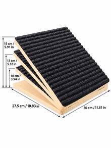 Adjustable Wooden Small Dog And Senior Dog Ramp, Foldable Indoor Pet Ramp With Height-Adjustable Triangular Support And Non-Slip Carpet, No Assembly Required - Multicolor - View 3