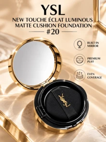 YSL NEW MINT MATTE LIGHTWEIGHT FOUNDATION #20, Full Size 14g, Sample 5g, Long-Wearing, Suitable For Normal To Oily Skin - #20 - View 9