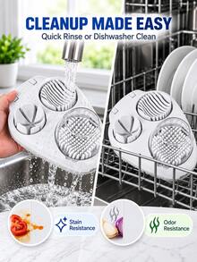 2pcs/1pc Multi-Function Fruit & Vegetable Slicer, With ABS Base, Stainless Steel Slicing Blades, Manual Egg & Fruit Cutter, Suitable For Kiwi, Strawberry, Banana, Egg, Salad And Breakfast Preparation Kitchen Food Prep Tool, Easy To Use And Clean - Multicolor - View 8