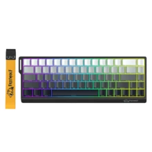 Keyboard Gaming Berkabel ZIYOU LANG S68, Keyboard Membran, 68 Tombol RGB, Tutup Tombol PBT dengan Cetakan Samping, Anti-Ghosting 26 Tombol, Efek RGB Dinamis, Pengetikan Senyap, Penyesuaian Tinggi 3 Tingkat - View 9
