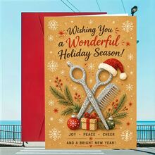 1/3 Sets Funny Christmas Office Greeting Card Humorous Pun Work Holiday Card For Colleagues, Coworkers, Work Team Office Christmas, Work Party, Holiday Gift - A - View 6