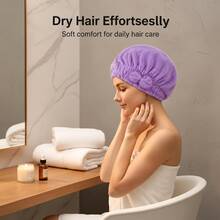 Hair Drying Cap - Beige - View 4