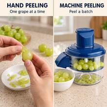 Rechargeable Automatic Fruit Peeler, Electric Grape Tomato Garlic Peeling Machine, One-Touch Vegetable Peeler, USB Charging Household Kitchen Gadget - Multicolor - View 3
