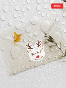 1/30/60/120pcs Customizable Christmas Round Stickers - Personalized Christmas Party Decorative Stickers, Suitable For Party Invitations, Greeting Cards, Envelopes, Table Decor, Gift Wrapping, Photo Layouts And DIY Crafts, Ideal Gift For Family, Friends, Colleagues, Couples, Suitable For Christmas, Parties, Anniversaries - Multicolor 2 - View 39
