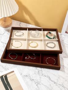 Jewelry Storage Tray, Jewelry Display Tray, Stackable Drawer Jewelry Storage Box, Multi-Functional Jewelry And Accessories Display Storage Box, Velvet Jewelry Tray, Mesh Jewelry Tray, Jewelry Box, Jewelry Storage Box, Drawer Storage Box, Suitable For Earrings, Necklaces, Bracelets, Rings, Multiple Sizes, Jewelry Storage Box - Multicolor - View 10