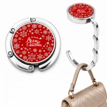 Multi-Purpose Foldable Handbag Hanger For Table, Portable Purse Hook With Christmas And Zodiac Sign Designs, Durable Metal Bag Holder For Desk, Restaurant, Cafe And Travel, Perfect Christmas Gift For Women, Great Stocking Stuffer For Her - Multicolor - View 29