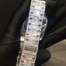 Bestselling Fully Rhinestone Men's Quartz Watch Hip Hop Diamond Watch - Mouldless - View 11