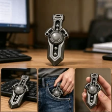 Mainan Fidget EDC, Mainan Meja Logam Kreatif dengan Fitur Suara Berputar & Geser, Meningkatkan Fokus & Hiburan Dinamis, Hadiah Ideal untuk Pria & Profesional - MultiWarna - View 2