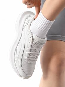 Under Armour New Cushioned Wear-Resistant Rebound Breathable Low-Top Casual Running Shoes - Off-white - View 3