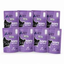 Arena para gatos de tofu, 48 litros por paquete, 6 litros por bolsa, 8 bolsas en total. Se aglomera fácilmente, controla los olores sin generar polvo y viene en varios aromas. Imprescindible para hogares con varios gatos y para quienes buscan abastecerse. - 48 L - Ver 10