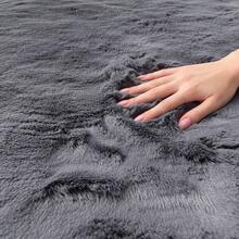 Modern Shaggy Area Rug – Ultra Soft Plush Rug For Living Room, Bedroom & Home Decor - Dark Grey - View 2