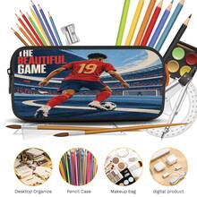 Poster Style #19 Player Print 3 Pieces Set Large Capacity Backpack + Crossbody Bag + Pencil Case, Adjustable Breathable Shoulder Straps, Classic Sports Style Fan Game Day Commute Storage Set - Printed Bag - View 2