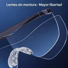 Men's Reading Glasses - Black - 5X Magnifying Reading Glasses - View 7