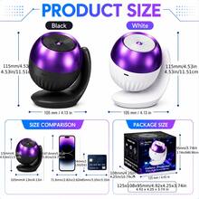 Galaxy Projection Night Light, Adjustable Focus USB Starry Sky Projector, Includes 24 Slides, 360° Plug & Play High Definition Starry Sky Projector, Suitable For Bedroom And Car, Adjustable Brightness - Multicolor - View 11