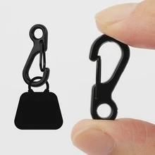 15pcs Mini Alloy Carabiners, Mini Spring Hooks Keychain, EDC Paracord Key Ring, Outdoor Hiking Fishing Camping Backpack Accessories - Question Mark Buckle - View 3