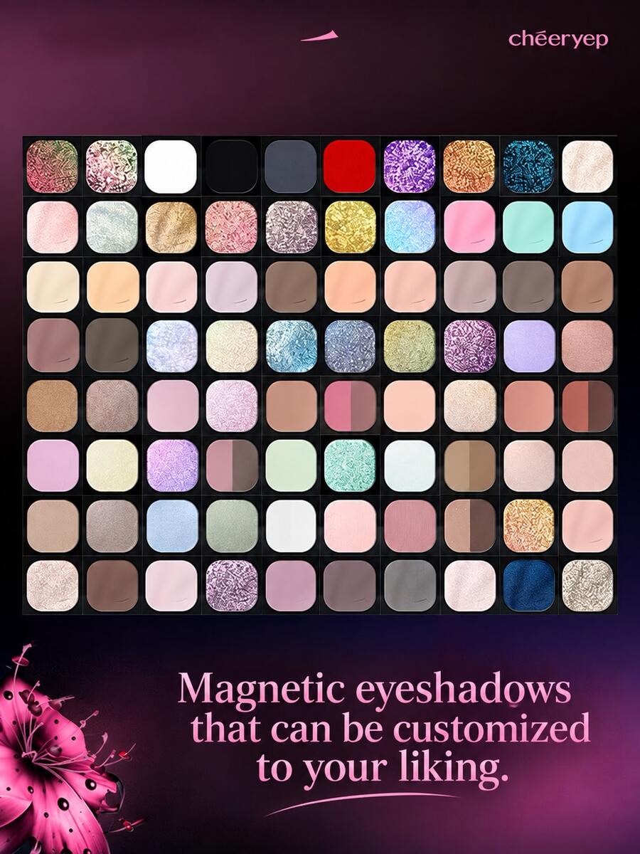 chéeryep Cheeryep Paleta de Maquiagem Magnética DIY com Recarga de ...
