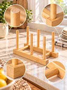 2-Slot/4-Slot Dish Drying Rack – A Versatile Organizer For Plates, Cups, Bowls, Lids, And Cutting Boards; Combines Drying And Storage Functions-An Excellent Tool For Kitchen Cabinet Organization. - View 7