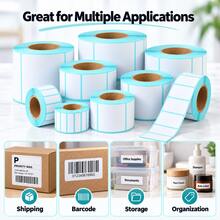 Three-Proof 700Pcs/Roll Thermal Label Paper Cross-Border Logistics Milk Tea Supermarket Barcode Printing Paper. Stickers For Daily Office And Storage Bottle/Jar Classification Packaging Labels - View 5