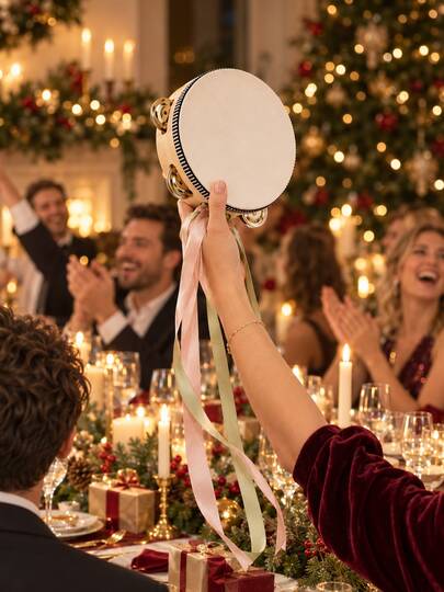 20 pçs Pandeiretas de Única: Pandeiretas de Mão em Madeira com Guizos de Metal - Instrumento de Percussão Ideal para Casamentos e Festas, Melhor Presente, Decoração de Casamento, Decoração de Casa, Decoração de Quarto, Lembranças de Festa, Aniversário da Noiva, Formatura, Decoração de Aniversário, Decoração de Festa, Despedida de Solteira, Natal, Adereços de Ambiente de Ano Novo, Adereços para Fotocabine de Casamento