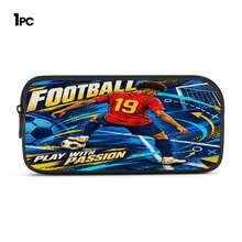 Football Player #19 Slogan Print 3 Pieces Set: Large Capacity Backpack + Crossbody Bag + Pencil Case, Adjustable Breathable Shoulder Straps, Classic Cartoon Sports Style Fan Game Day Commute Storage Set - Printed Bag - View 11