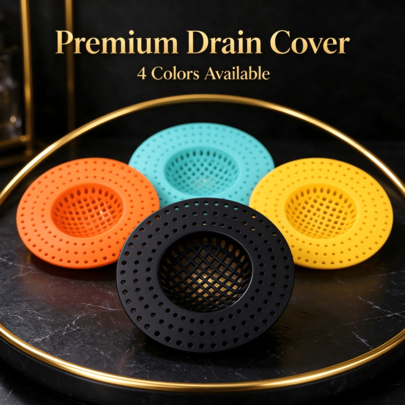 1/2/3/5 piezas Filtro de drenaje de fregadero, Atrapacabello de baño, Accesorios esenciales de cocina y baño, Drenaje de piso portátil, Tapón de plástico duradero para residuos de comida, Tapa de drenaje redonda de alta calidad para fregadero de baño y cocina - Plástico duradero, Fácil de instalar, Accesorios de baño, Artículos esenciales de cocina