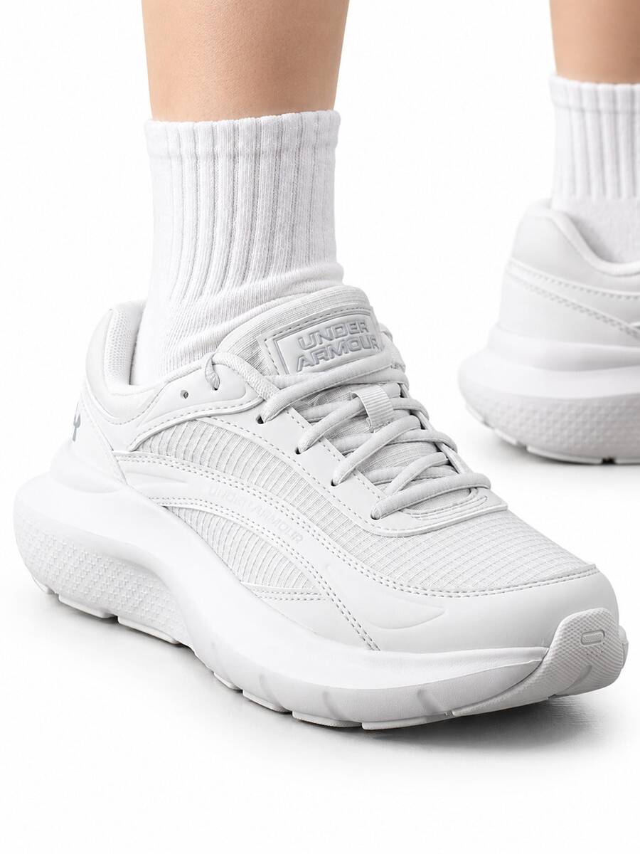 Under Armour New Cushioned Wear-Resistant Rebound Breathable Low-Top Casual Running Shoes - Off-white - View 1