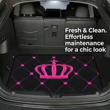Car Trunk Mat - Luxury Pink Crown Cargo Liner - All-Weather Protection, Suitable For SUV And Sedan - A - View 4