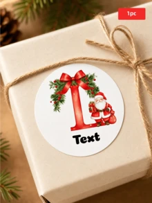 1/30/60/120pcs Christmas Round Stickers - Supports Personalized Custom Text, Blessings And Exclusive Text, Simple Round Layout Combined With Christmas Theme Design, Can Choose Exclusive Content According To Different Gifts, Suitable For Sticking On Gift Boxes, Gift Bags, Wrapping Paper, Greeting Cards, Envelopes And Handmade Packaging, Making Ordinary Gift Packaging Present A More Exquisite Christmas Ritual Feeling, Suitable For Couples, Family, Friends And Colleagues, Suitable For Christmas, Parties, Anniversaries - Multicolor 1 - View 12