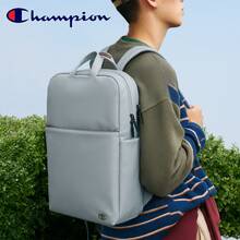 Champion Fog Blue Business Backpack, Multi-Compartment Storage Minimalist Solid Color School Commute Laptop Bag, Solid Color Business Backpack, Multi-Pocket Storage, Suitable For School And Work - Baby Blue - View 2
