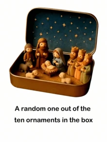 1 Set Christmas Nativity Scene Tin Box Set, Holy Family Jesus Mary Joseph And Wise Men Figurines, Starry Sky Metal Box Mini Stable, Holiday Home Desktop Decor, Desktop Ornament, Commemorative Collection Gift, Winter Holiday Decoration - Multiple Styles - View 15