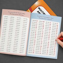 32 Pages Children's Multiplication And Division Practice Book, Math Activity Workbook, Multiplication Table Learning Worksheet, Educational Reading And Writing Toy, Elementary School Home Education Learning Supplies - Orange - View 8