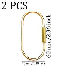2/4/6pcs Gold Screw Lock Keychains, DIY Gold Keychain Clips, Minimalist Style Keychain Pendant, Climbing Carabiner Keychain, Unisex Car Keychain, Bag Charm, Cute Gothic Y2K Style Campus Accessory - Gold - View 11