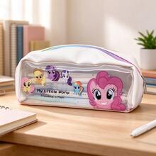 1pc My Little Pony Pencil Case Set, Ins Style Large Capacity Colorful Aesthetic Pencil Pouch, Cute Stationery Storage Bag, Pencil Box, Back To School Gift For Students And Teens - A - View 5