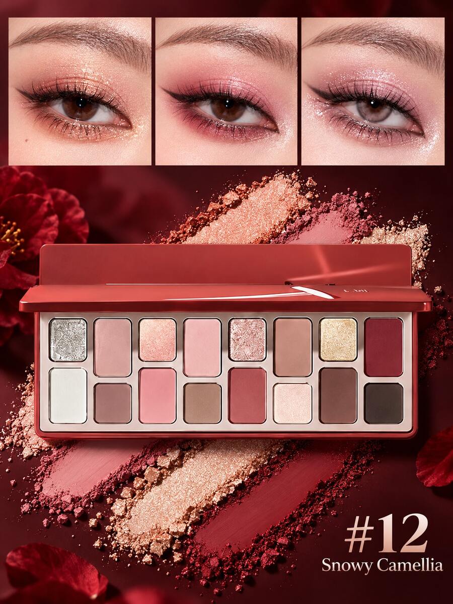 chéeryep Palet Eyeshadow Cheeryep 16 Warna, Palet Eyeshadow Serbaguna Multi-Nada, Dapat Menciptakan Berbagai Tampilan Makeup, Cocok Untuk Makeup Natural Sehari-hari, Makeup Kencan, Makeup Perjalanan Kantor, dan Makeup Mata Kreatif, Cocok Untuk Pemula - Palet eyeshadow 16 warna #12 - View 1