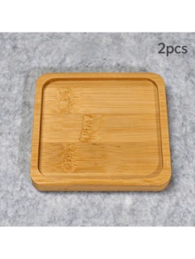 8pcs Wooden Coaster Set Handmade Blank Pads Succulent Plant Tray Set - Wooden Heat-Resistant Non-Slip Coasters, Mosaic Tile Base, Suitable For Coffee Table, Teacup, Vase Base, Multi-Functional Decoration, Kitchen, Placemat - Multicolor - View 12