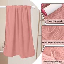 Towel & Bath Towel Sets - Pink - View 9