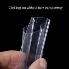 6.5*9cm Transparent Card Sleeves 150pcs, Top Opening Protective Covers, Transparent PP Plastic Card Protection Bags, Dustproof Waterproof Scratch-Resistant, Self-Sealing Card Sleeves, Suitable For Trading Cards, Sports Cards, Small Cards And Collectibles - Card Sleeves 65*90mm 150pcs - View 2