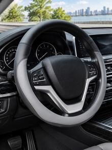 Premium Microfiber Leather Steering Wheel Cover,15Inch Universal All Season Car Steering Sleeve With Non‑Slip Inner Lining,Anti‑Sweat Anti‑Dirt Comfort Grip Auto Interior Protector - Multicolor - View 14