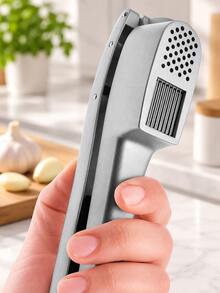 2pcs/1pc 2-In-1 Garlic Press And Chopper, Aluminum Alloy Manual Garlic Grinder And Crusher, Garlic Squeezer And Chopper Kitchen Gadget, Multi-Function Garlic Ginger Crusher, Handheld Food Preparation Tool For Home Kitchen Cooking - Multicolor - View 10