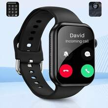 ZhiKexing 2.01" Full Touch Screen Multifunctional Outdoor Sports Smart Watch, Supports Wireless Calling & Messaging, Pedometer, Fitness Tracker, Gift For Women & Men, Birthday Gift, Compatible With Android And IOS - Black - View 12