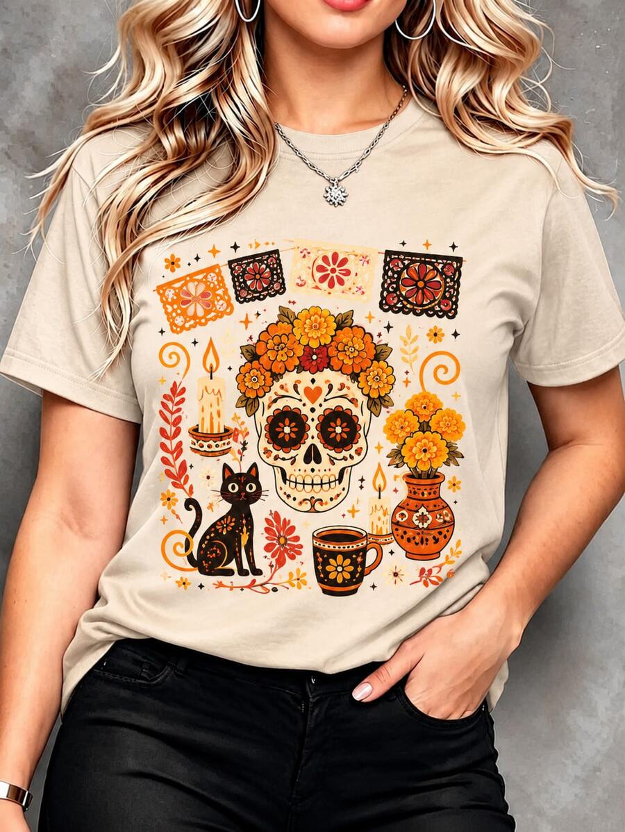 Women T-Shirts - Apricot - View 1