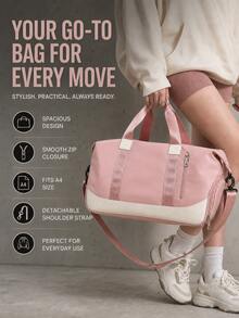 1pc Lightweight Large Capacity Travel Sports Bag, Suitable For Outdoor Sports And Travel. Durable And Sturdy, Multi-Functional Storage, Essential For Adventure Enthusiasts. Unisex, Ideal For Hiking, Trekking, Camping And Other Activities. - Multicolor - View 1