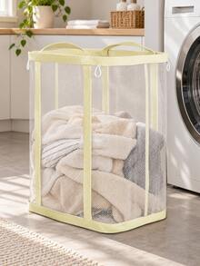 This Breathable, Foldable Laundry Basket Is A Multi-Functional Portable Storage Basket Suitable For Bathrooms And Various Rooms. It Can Be Used As A Laundry Basket, Laundry Tray, Or Large-Capacity Storage Box To Meet The Storage Needs Of Clothing And Various Items. Suitable For Various Spaces, This Casual-Style Laundry Basket Is A Space-Saving Design Suitable For Various Environments. - Multicolor - View 13