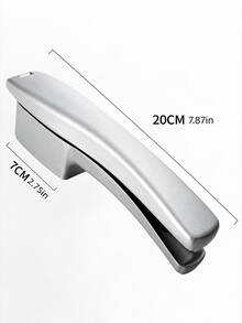 2pcs/1pc 2-In-1 Garlic Press And Chopper, Aluminum Alloy Manual Garlic Grinder And Crusher, Garlic Squeezer And Chopper Kitchen Gadget, Multi-Function Garlic Ginger Crusher, Handheld Food Preparation Tool For Home Kitchen Cooking - Multicolor - View 5