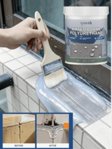 1PC Roof Waterproof Adhesive Coating, Transparent Waterproofing Agent For Roof And Home Multi-Surface Application, Easy Application, Cost-Effective And High-Performance, Suitable For Roofs And Exterior Walls, Applicable To Various Hard Surfaces Around The House, Simple Construction, Time-Saving And Labor-Saving, No Complex Tools Required - Multiple Styles - View 1