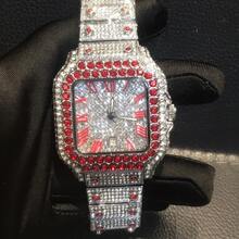 Bestselling Fully Rhinestone Men's Quartz Watch Hip Hop Diamond Watch - Mouldless - View 8